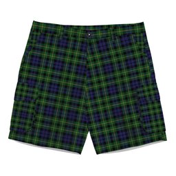 ScotsTee Shop Scottish Campbell of Breadalbane 2 Tartan Plaid Cargo Shorts for Men