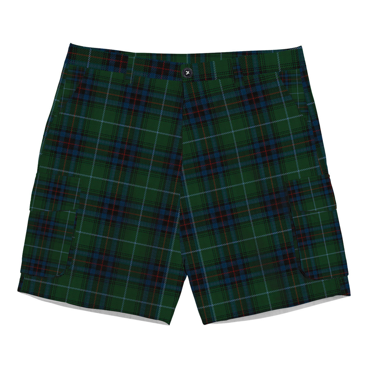 ScotsTee Shop Scottish Cash MacTavish Tartan Plaid Cargo Shorts for Men