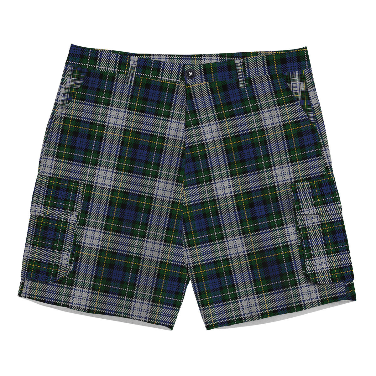 ScotsTee Shop Scottish Campbell of Lochnell Dress Tartan Plaid Cargo Shorts for Men