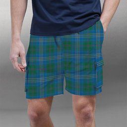 ScotsTee Shop Scottish Burns of California Ancient Tartan Plaid Cargo Shorts for Men