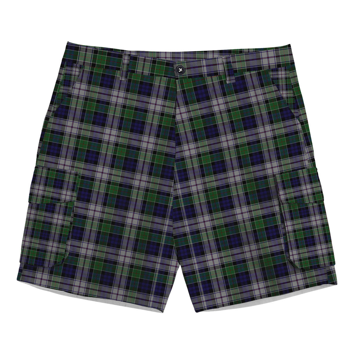 ScotsTee Shop Scottish Colquhoun Dress Tartan Plaid Cargo Shorts for Men