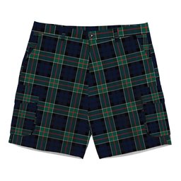 ScotsTee Shop Scottish Colquhoun Modern Clan Tartan Plaid Cargo Shorts for Men