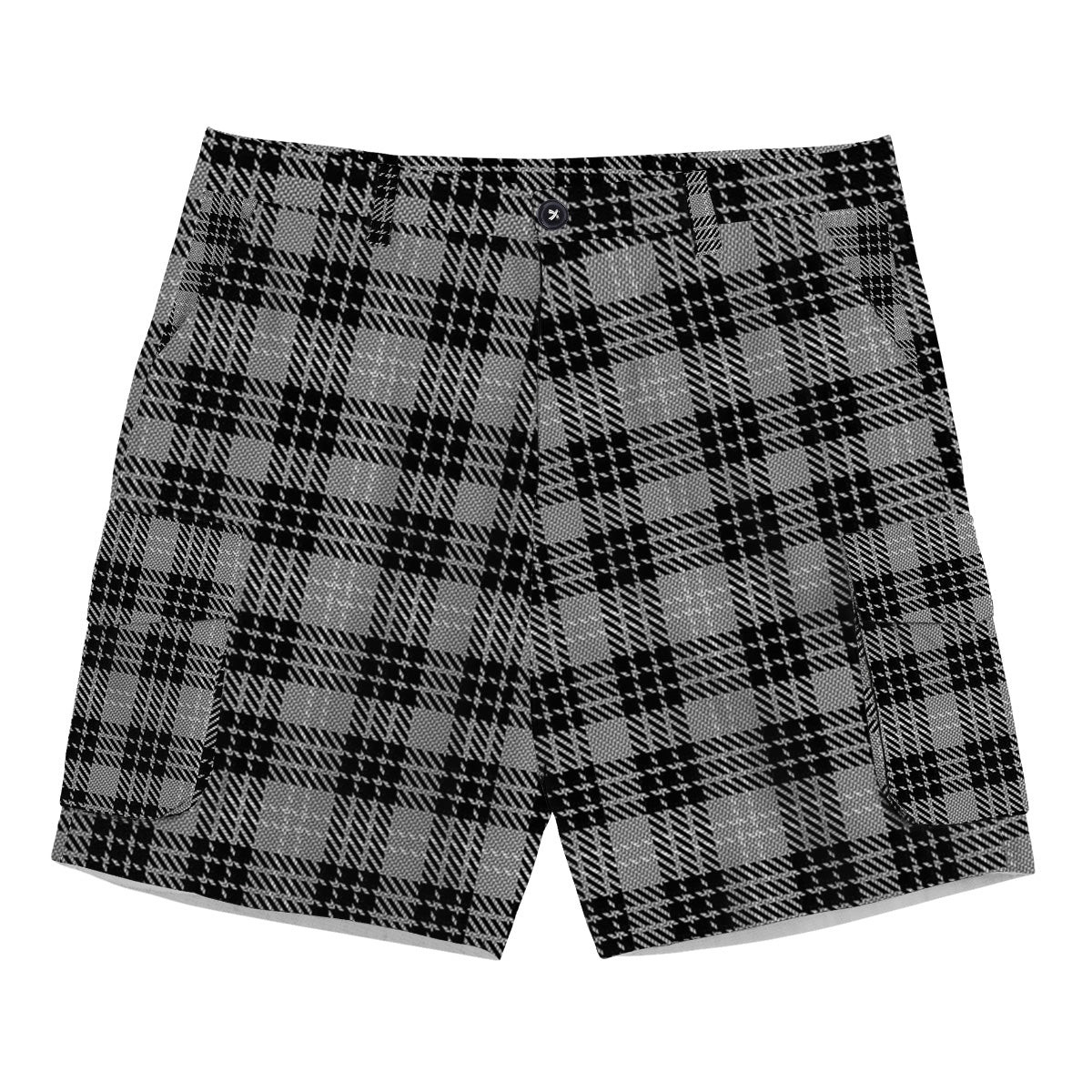 ScotsTee Shop Scottish Clan Hamilton Society Tartan Plaid Cargo Shorts for Men