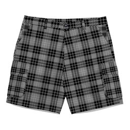 ScotsTee Shop Scottish Clan Hamilton Society Tartan Plaid Cargo Shorts for Men