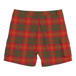 ScotsTee Shop Scottish Burns (Burns 1930) Modern Tartan Plaid Cargo Shorts for Men