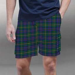 ScotsTee Shop Scottish Cape Breton Provincial Modern Tartan Plaid Cargo Shorts for Men