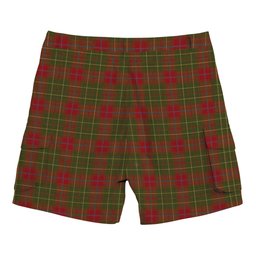 ScotsTee Shop Scottish Burnett of Powis Modern 2 Tartan Plaid Cargo Shorts for Men