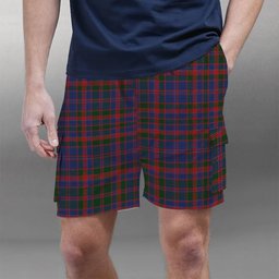 ScotsTee Shop Scottish Cumming 1810 Tartan Plaid Cargo Shorts for Men