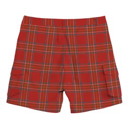 ScotsTee Shop Scottish Burnett of Leys Ancient Tartan Plaid Cargo Shorts for Men
