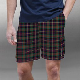 ScotsTee Shop Scottish Cameron Highlanders of Ottawa Tartan Plaid Cargo Shorts for Men