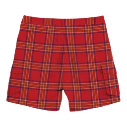 ScotsTee Shop Scottish Burnett of Leys Modern Tartan Plaid Cargo Shorts for Men