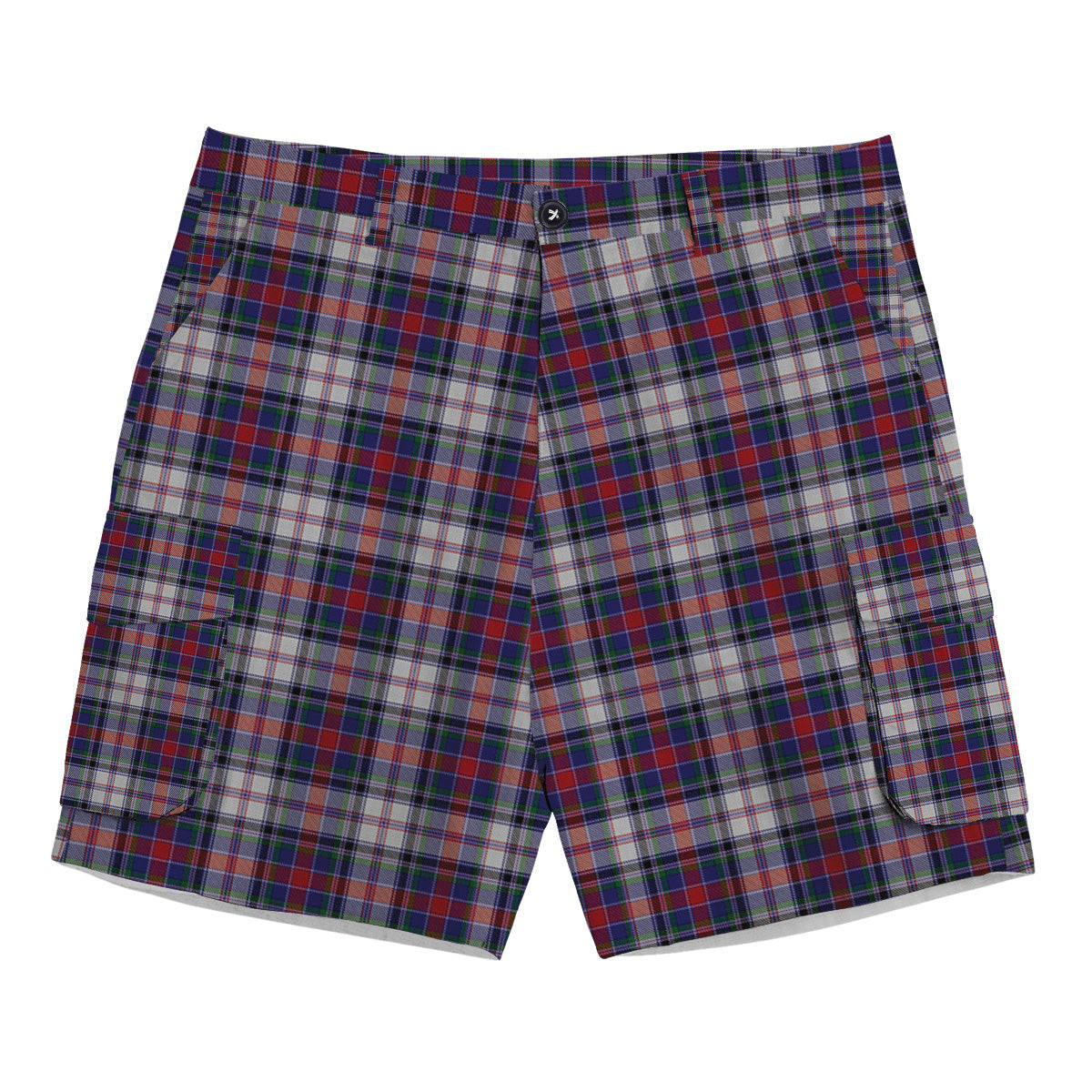 ScotsTee Shop Scottish Cooper Dress Dalgliesh 1 Tartan Plaid Cargo Shorts for Men