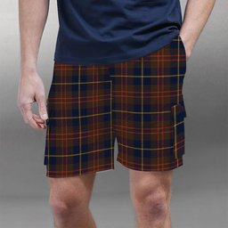 ScotsTee Shop Scottish Cameron Hunting Modern Tartan Plaid Cargo Shorts for Men