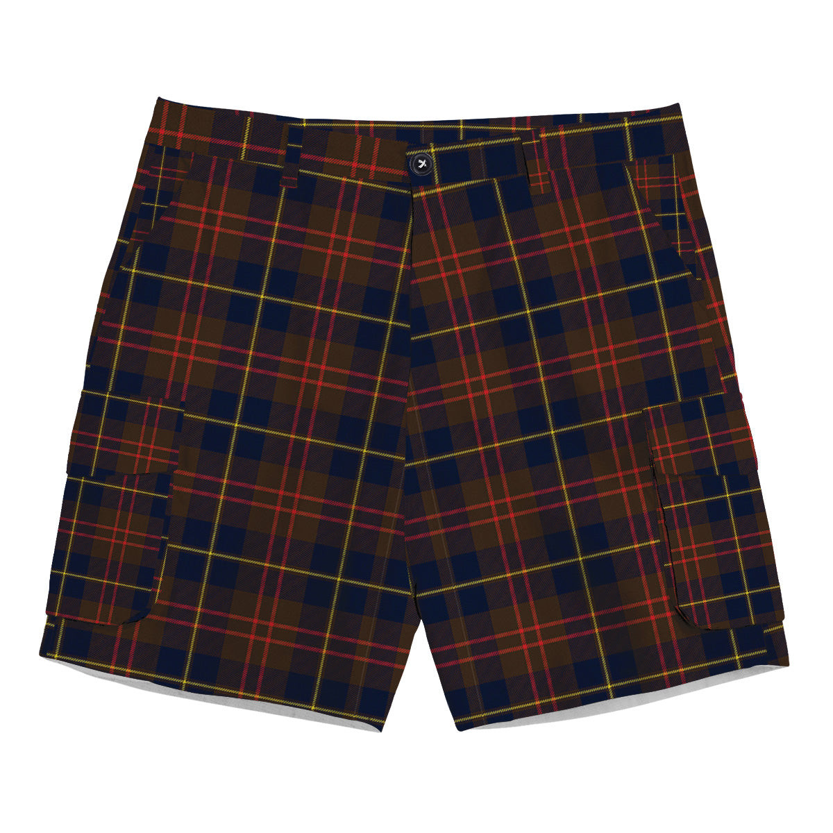 ScotsTee Shop Scottish Cameron Hunting Modern Tartan Plaid Cargo Shorts for Men