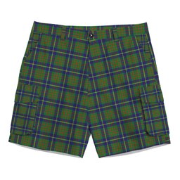 ScotsTee Shop Scottish Cameron of Lochiel Hunting Tartan Plaid Cargo Shorts for Men