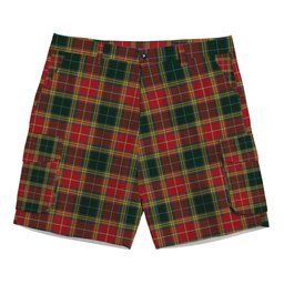 ScotsTee Shop Scottish Buchanan of Leny Tartan Plaid Cargo Shorts for Men