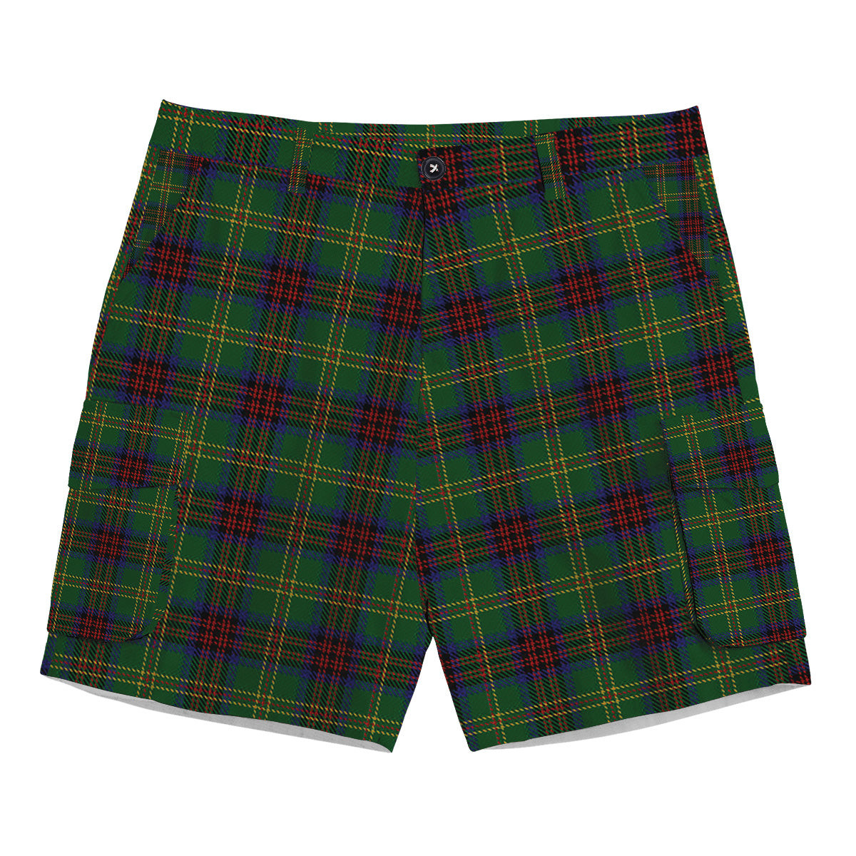ScotsTee Shop Scottish Connolly Hunting Tartan Plaid Cargo Shorts for Men