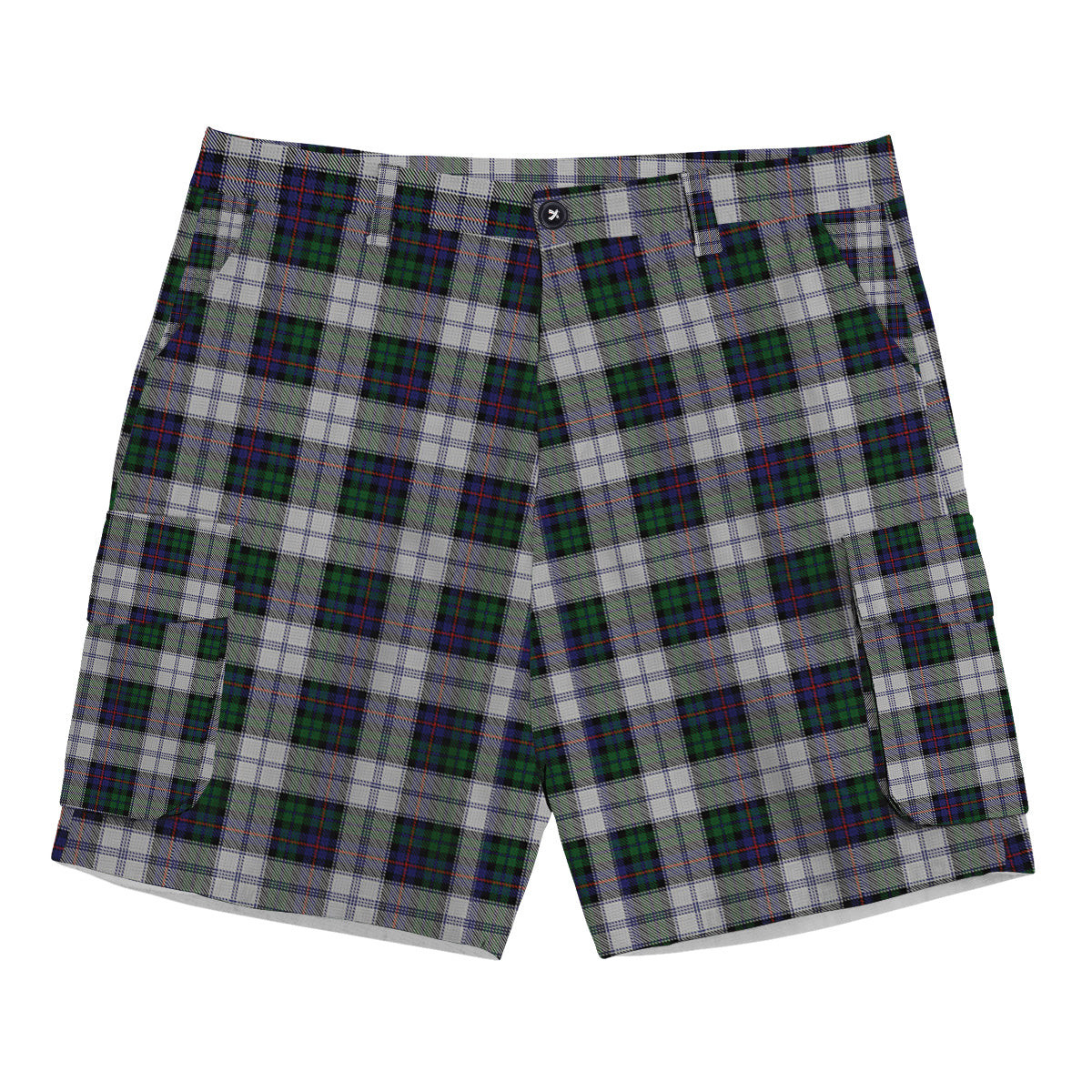 ScotsTee Shop Scottish Campbell of Cawdor Dress Tartan Plaid Cargo Shorts for Men
