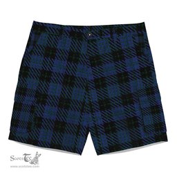 ScotsTee Shop Scottish Clergy Green lines 2 Tartan Plaid Cargo Shorts for Men