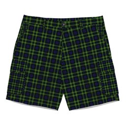 ScotsTee Shop Scottish Campbell of Breadalbane Modern Tartan Plaid Cargo Shorts for Men