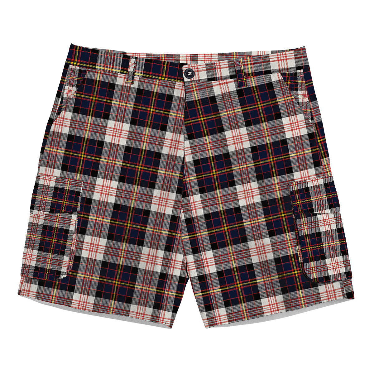 ScotsTee Shop Scottish Cameron of Erracht Dress Modern Tartan Plaid Cargo Shorts for Men