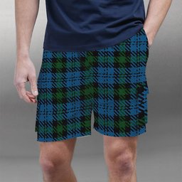 ScotsTee Shop Scottish Campbell of Glenlyon Tartan Plaid Cargo Shorts for Men