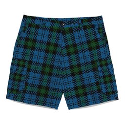 ScotsTee Shop Scottish Campbell of Glenlyon Tartan Plaid Cargo Shorts for Men