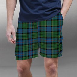 ScotsTee Shop Scottish Forsyth 1795 Tartan Plaid Cargo Shorts for Men