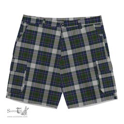 ScotsTee Shop Scottish Cockburn of Ormiston Dress Tartan Plaid Cargo Shorts for Men