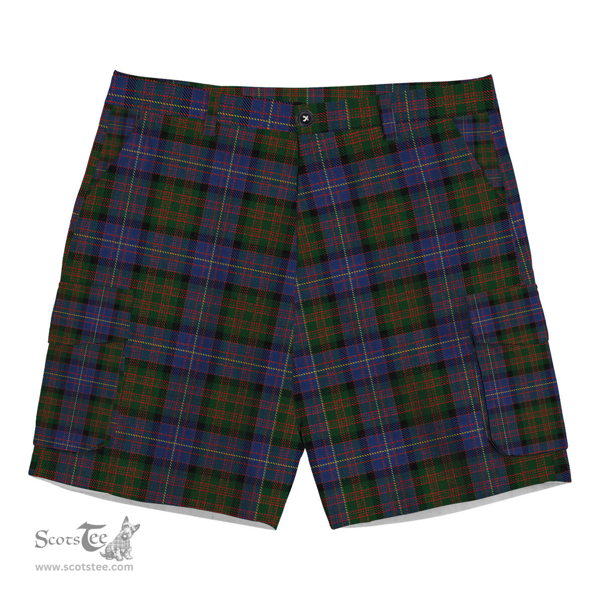 ScotsTee Shop Scottish Cochrane 1984 Tartan Plaid Cargo Shorts for Men
