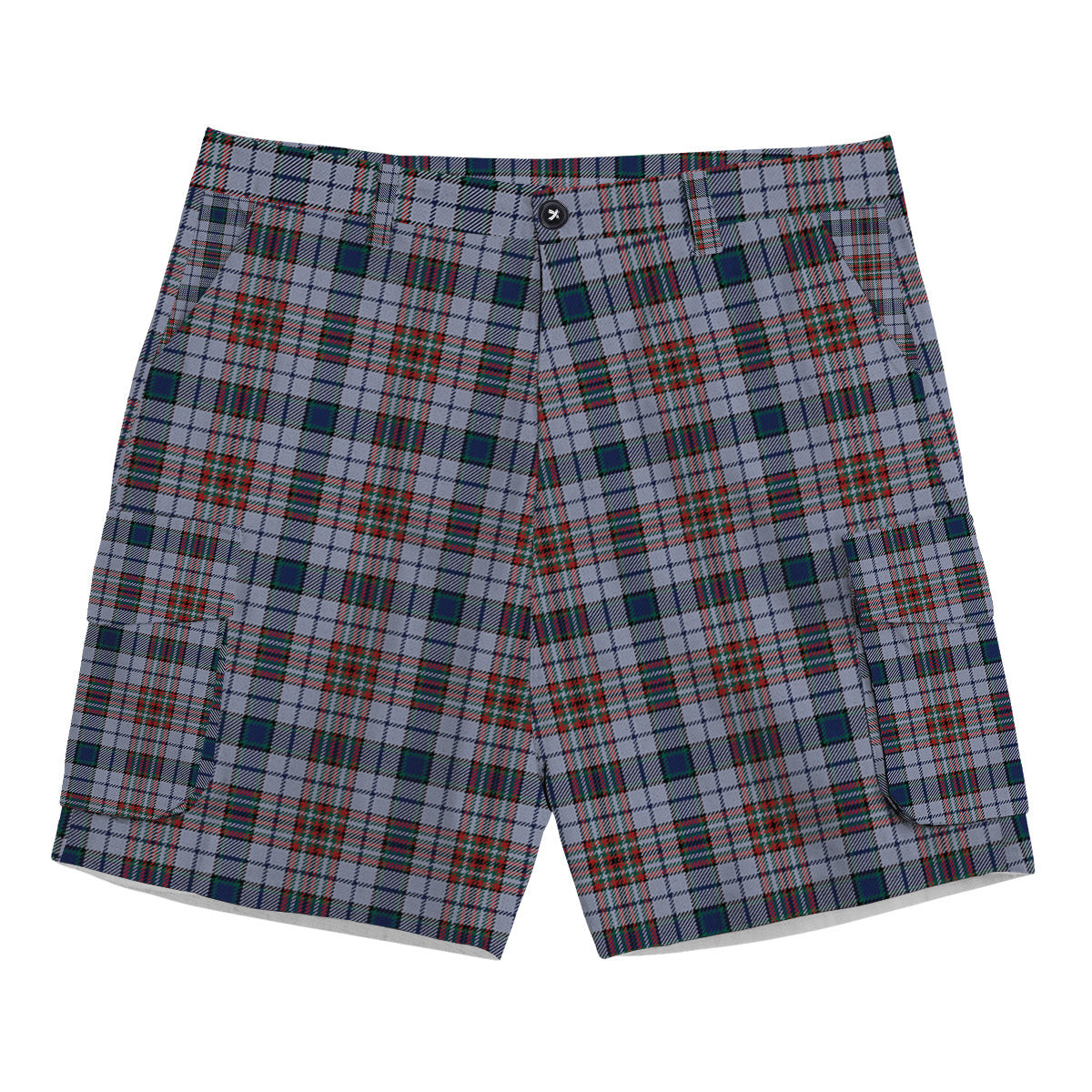 ScotsTee Shop Scottish Gayre Hunting Modern Tartan Plaid Cargo Shorts for Men