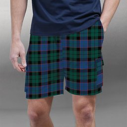 ScotsTee Shop Scottish Ferguson of Balquhidder Modern Tartan Plaid Cargo Shorts for Men