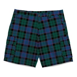ScotsTee Shop Scottish Ferguson of Balquhidder Modern Tartan Plaid Cargo Shorts for Men