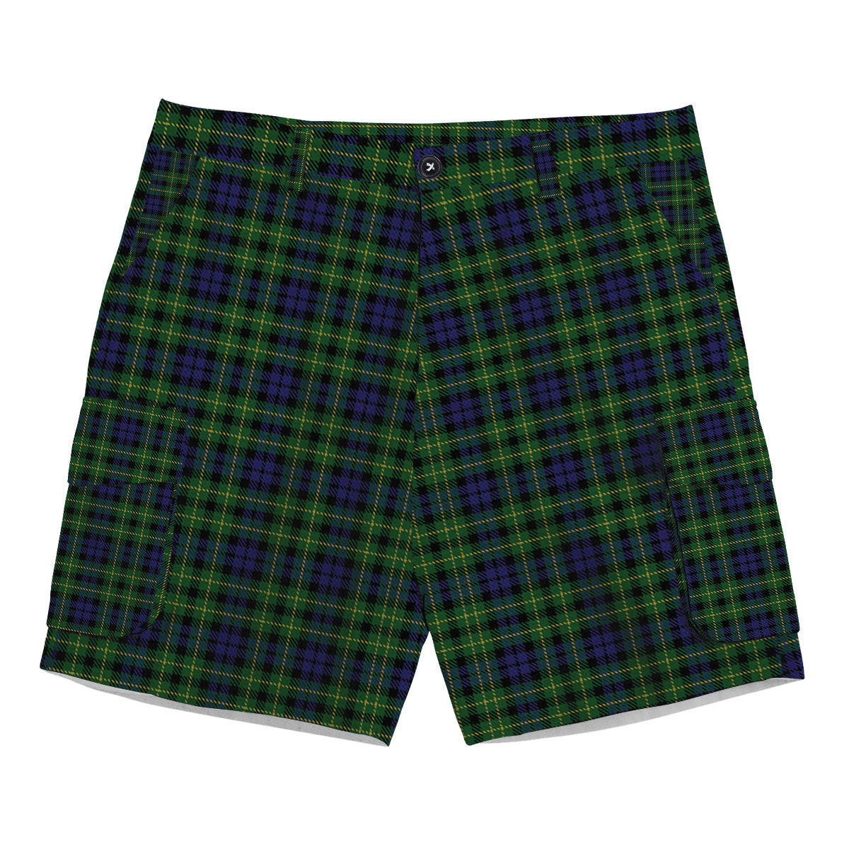 ScotsTee Shop Scottish Campbell of Breadalbane Tartan Plaid Cargo Shorts for Men