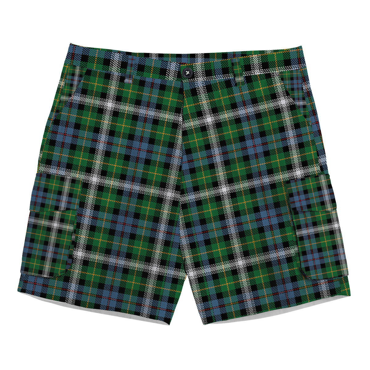 ScotsTee Shop Scottish Farquharson Dress Ancient Tartan Plaid Cargo Shorts for Men