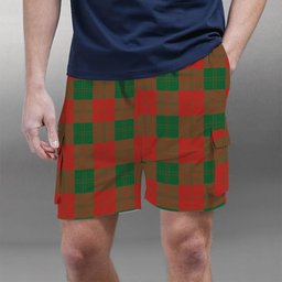 ScotsTee Shop Scottish Erskine Ancient Tartan Plaid Cargo Shorts for Men