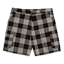 ScotsTee Shop Scottish Dunlop Hunting Modern Tartan Plaid Cargo Shorts for Men