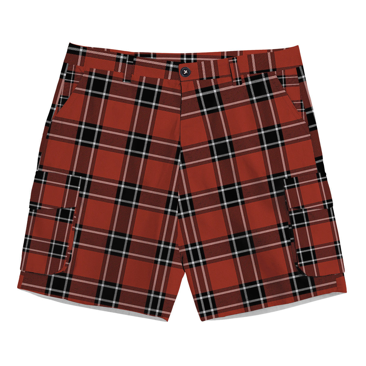 ScotsTee Shop Scottish Dunbar District Modern Tartan Plaid Cargo Shorts for Men