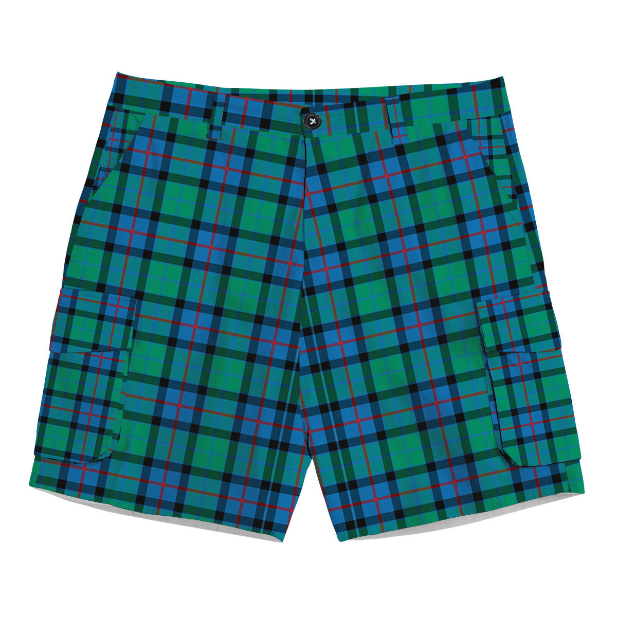 ScotsTee Shop Scottish Flower Of Scotland SC Tartan Plaid Cargo Shorts for Men