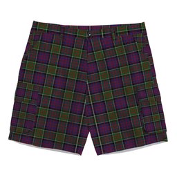 ScotsTee Shop Scottish Donald of Clan Ranald Modern Tartan Plaid Cargo Shorts for Men