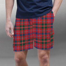 ScotsTee Shop Scottish Donald of Glenaladale Modern Tartan Plaid Cargo Shorts for Men