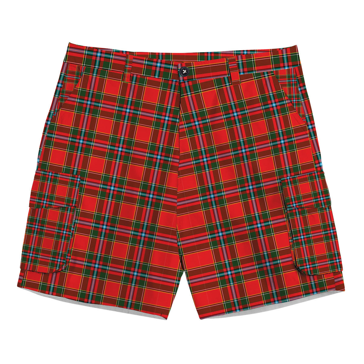 ScotsTee Shop Scottish Drummond of Perth Tartan Plaid Cargo Shorts for Men