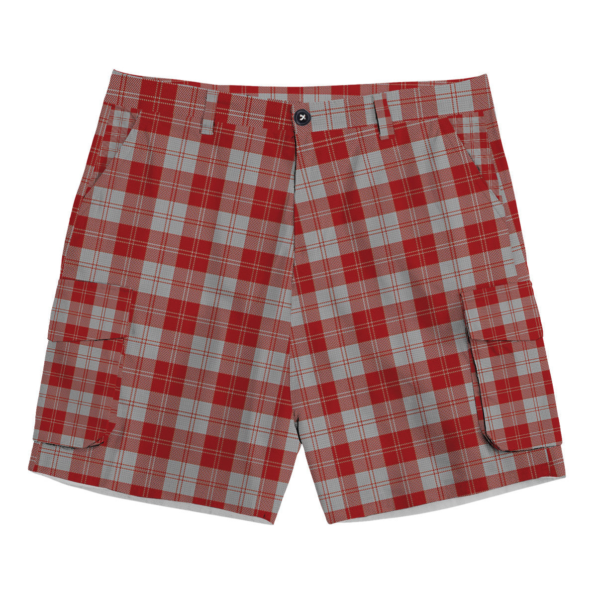 ScotsTee Shop Scottish Erskine Red Tartan Plaid Cargo Shorts for Men