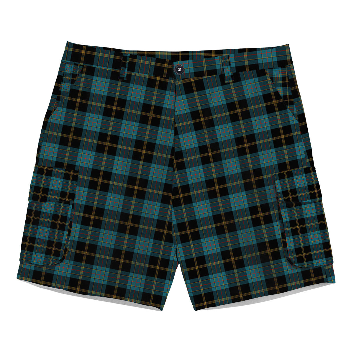 ScotsTee Shop Scottish Ewbank Ancient Clan Tartan Plaid Cargo Shorts for Men