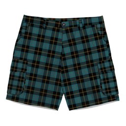 ScotsTee Shop Scottish Ewbank Ancient Clan Tartan Plaid Cargo Shorts for Men