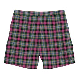 ScotsTee Shop Scottish Dundee Pink Variation Modern Clan Tartan Plaid Cargo Shorts for Men