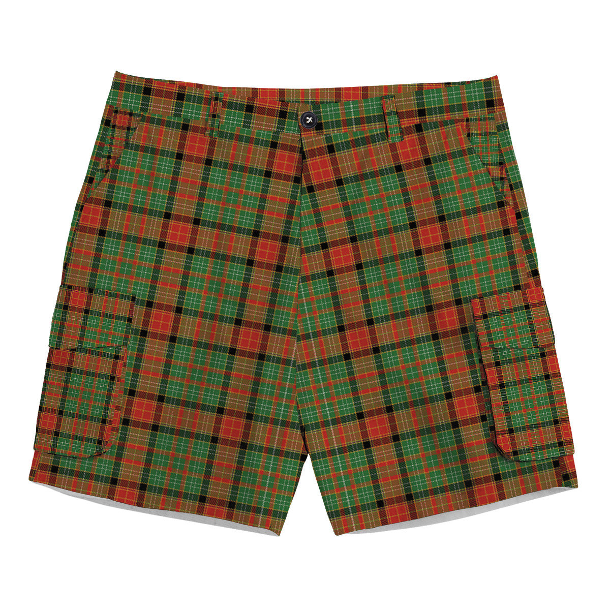 ScotsTee Shop Scottish Dalrymple of Castleton #2 Ancient Tartan Plaid Cargo Shorts for Men
