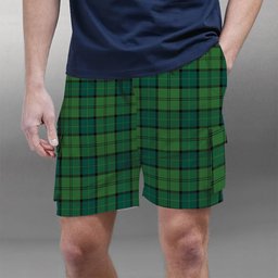 ScotsTee Shop Scottish Dunbar Hunting Modern Tartan Plaid Cargo Shorts for Men