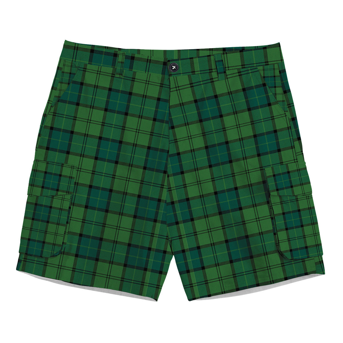 ScotsTee Shop Scottish Dunbar Hunting Modern Tartan Plaid Cargo Shorts for Men