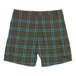 ScotsTee Shop Scottish Currie of Arran Modern Clan Tartan Plaid Cargo Shorts for Men
